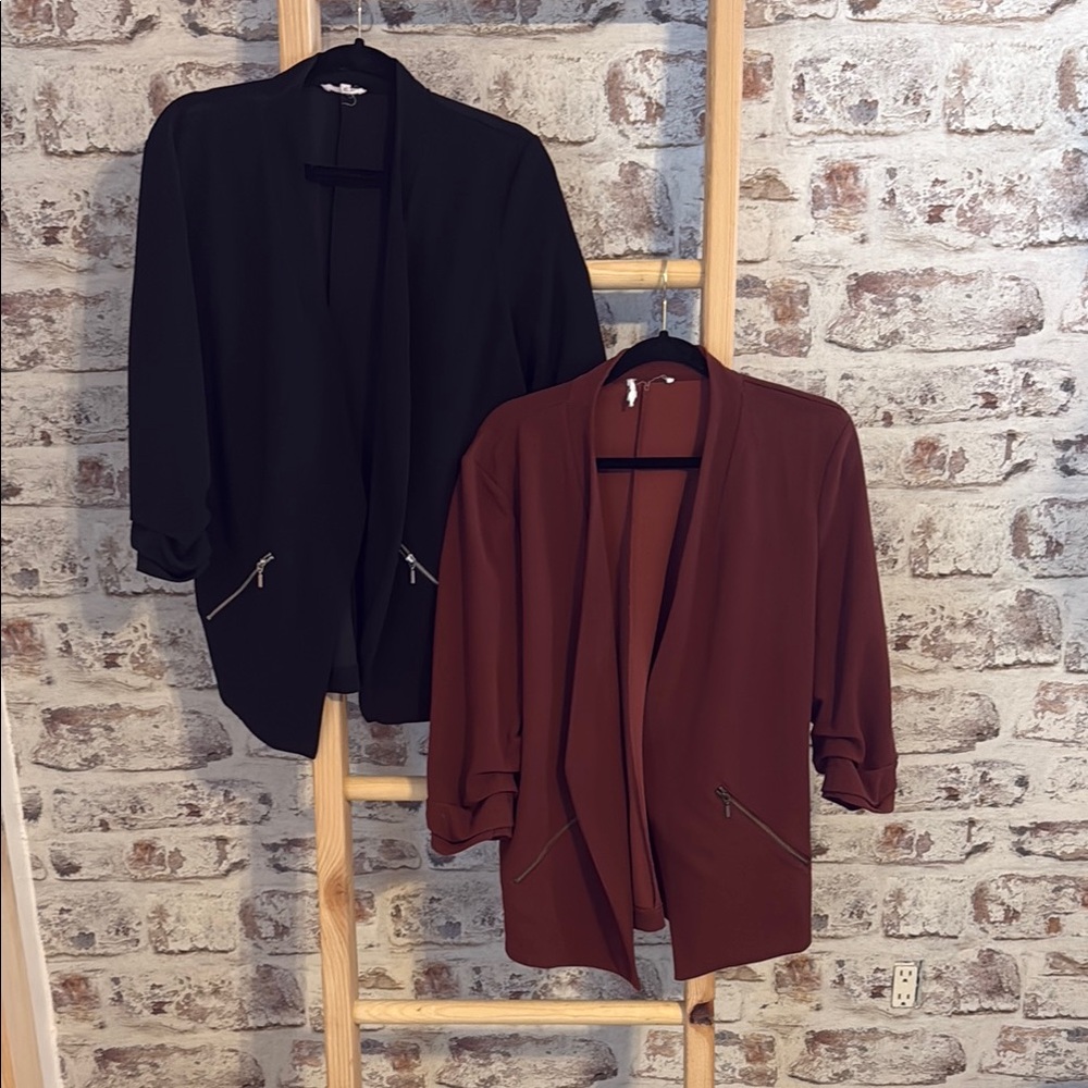 Maurice’s- 2Pack Stylish Black and Brown Women's blazer